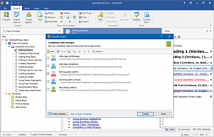Creating a PDF document with the HelpSmith documentation tool